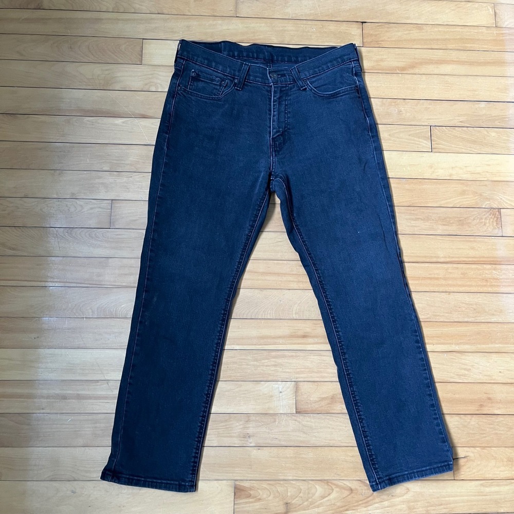 Levis 541 Athletic Taper Jeans Mens 32x30 Dark Wash Black Denim Pants